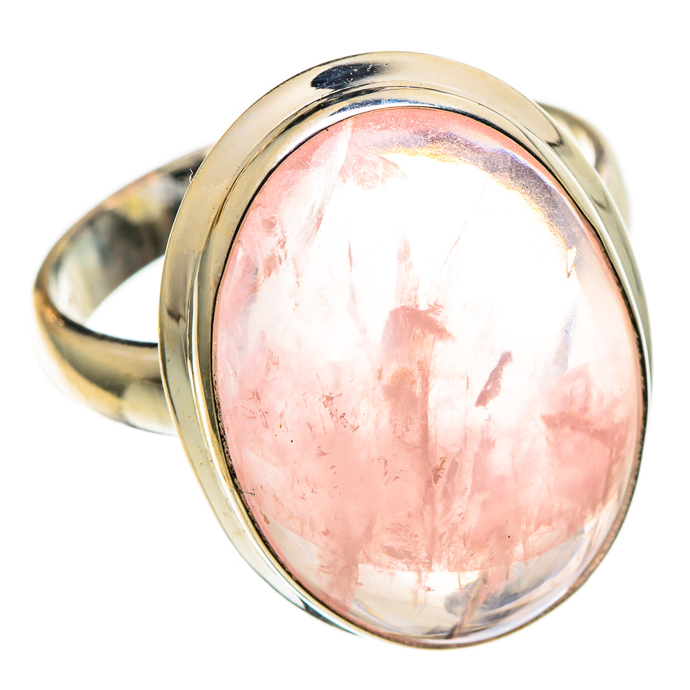 Rose Quartz Rings handcrafted by Ana Silver Co - RING100918
