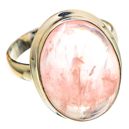 Rose Quartz Rings handcrafted by Ana Silver Co - RING100918