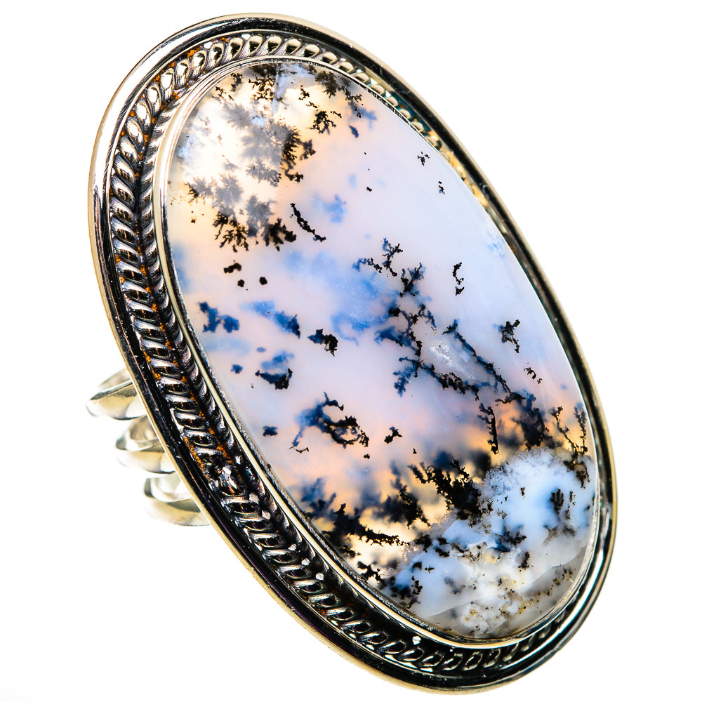 Dendritic Opal Rings handcrafted by Ana Silver Co - RING100921