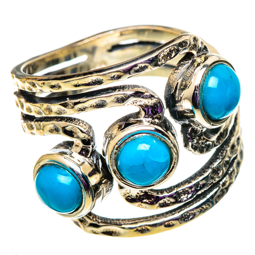 Sleeping Beauty Turquoise Rings handcrafted by Ana Silver Co - RING100934