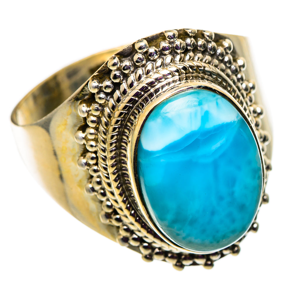 Larimar Rings handcrafted by Ana Silver Co - RING100936