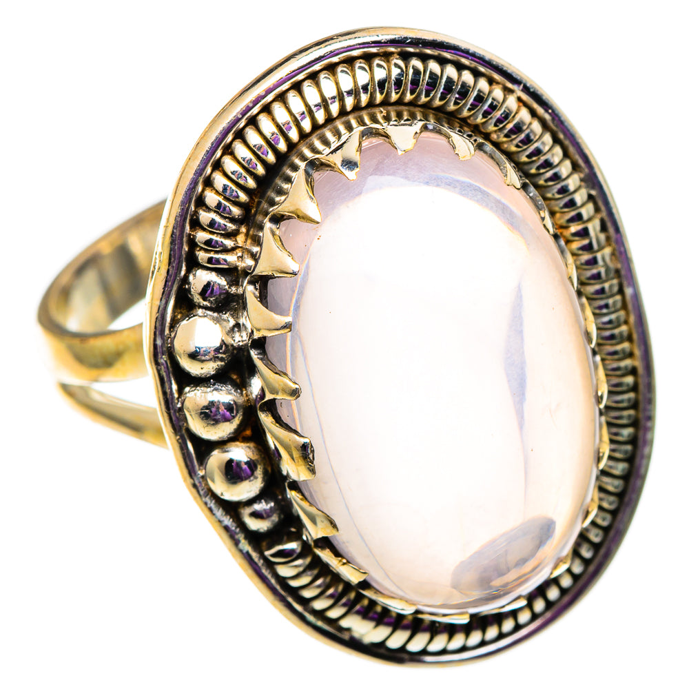 Rose Quartz Rings handcrafted by Ana Silver Co - RING100944