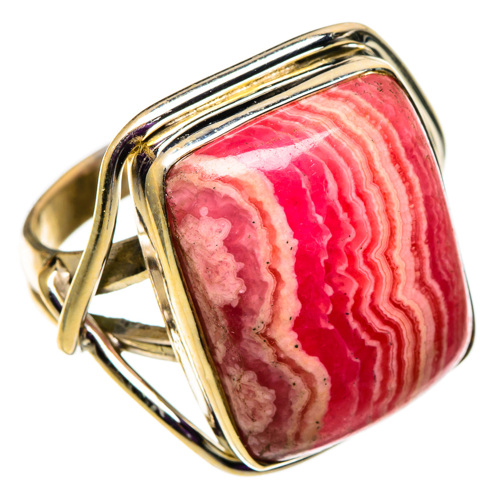 Rhodochrosite Rings handcrafted by Ana Silver Co - RING100945