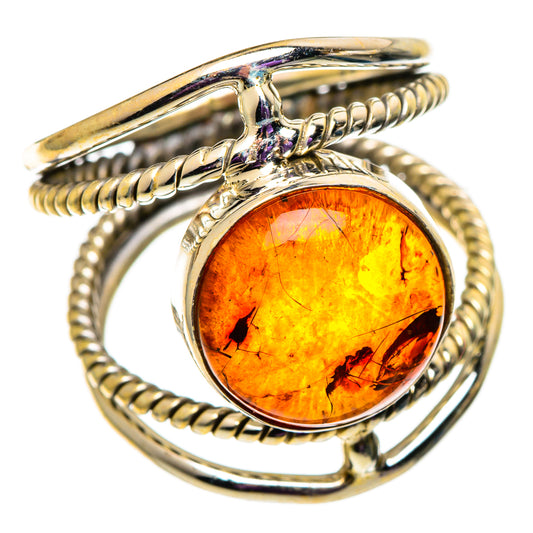 Baltic Amber Rings handcrafted by Ana Silver Co - RING100946