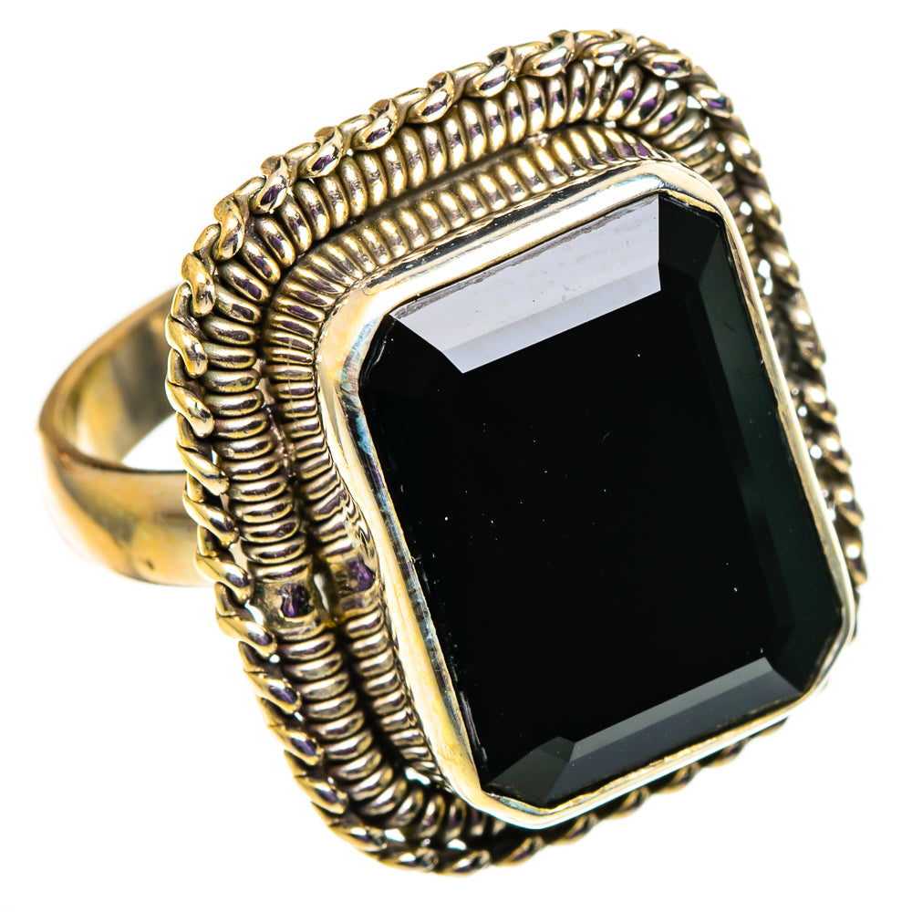 Black Onyx Rings handcrafted by Ana Silver Co - RING100953 - Photo 2