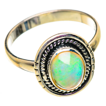 Ethiopian Opal Rings handcrafted by Ana Silver Co - RING100960 - Photo 2