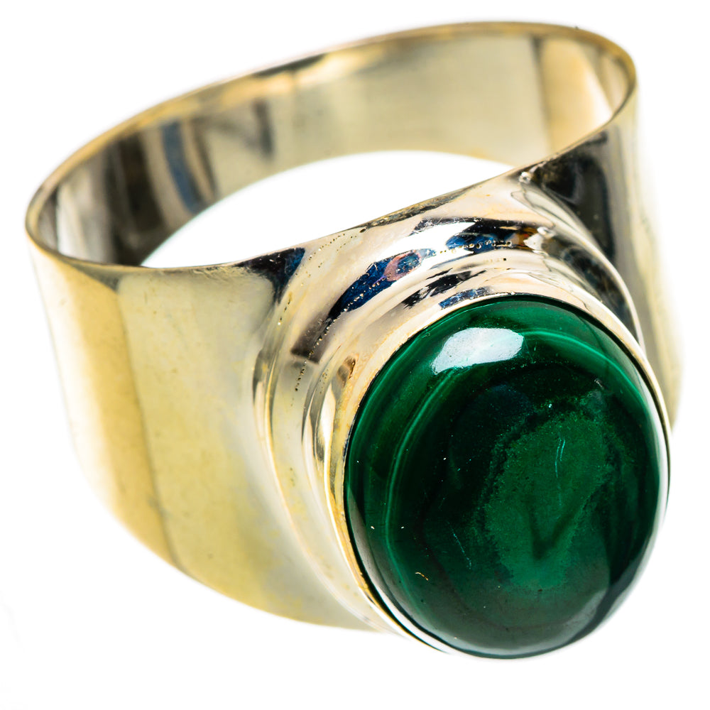 Malachite Rings handcrafted by Ana Silver Co - RING100968 - Photo 2