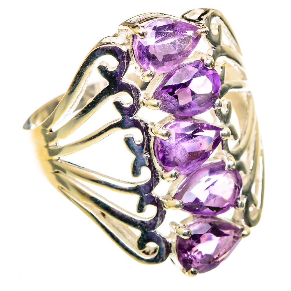 Amethyst Rings handcrafted by Ana Silver Co - RING100979