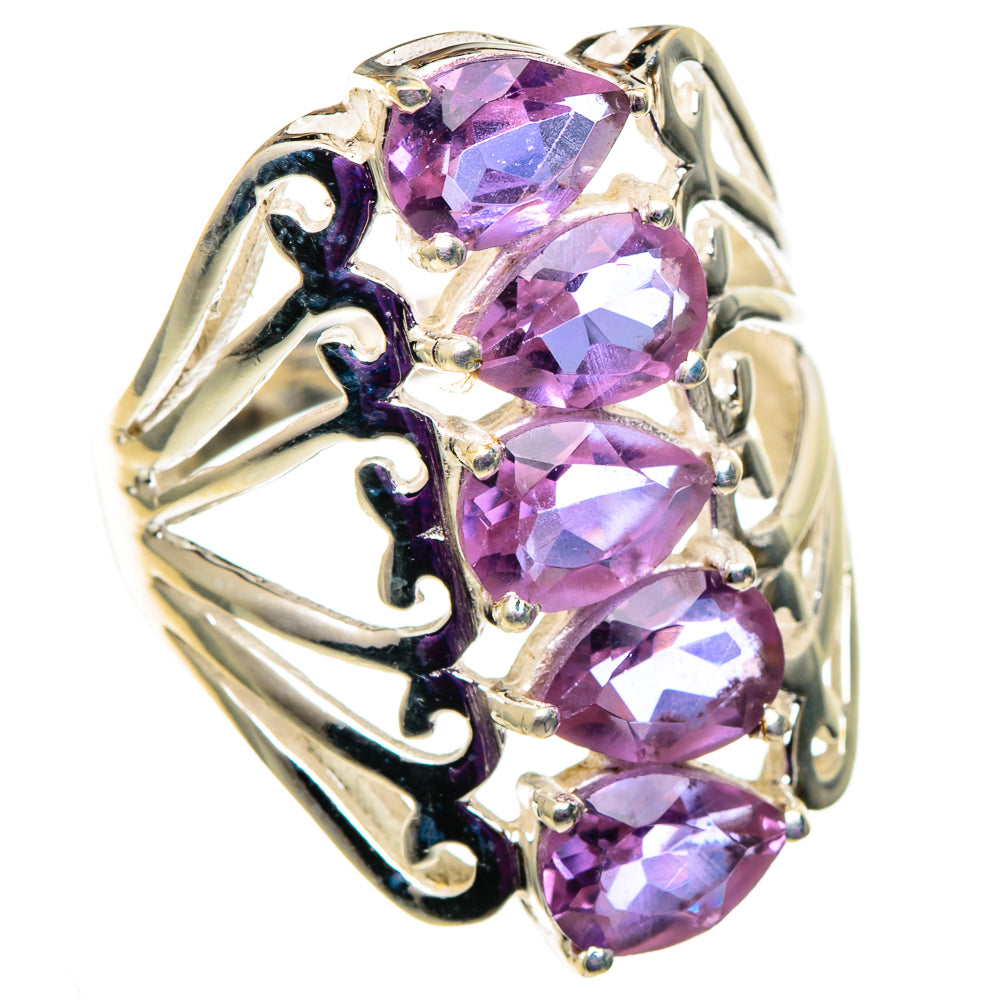 Color Change Alexandrite (lab.) Rings handcrafted by Ana Silver Co - RING100981 - Photo 2