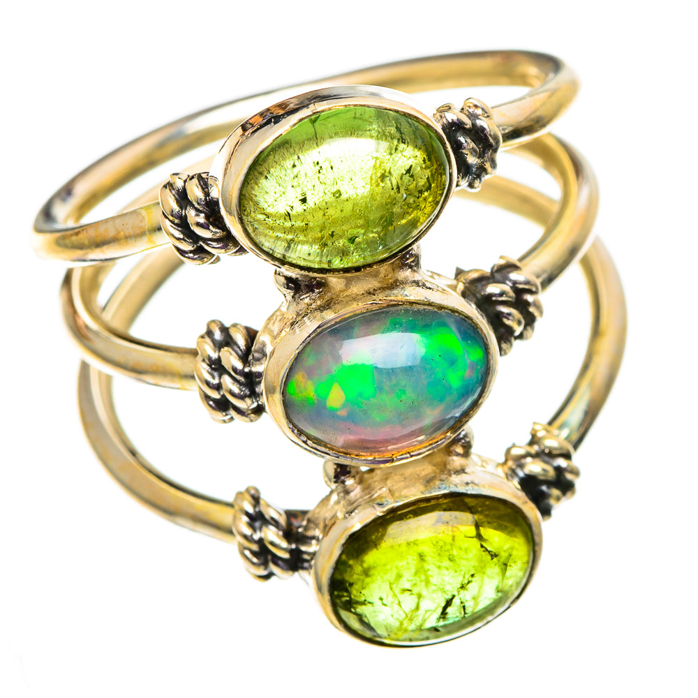 Ethiopian Opal Rings handcrafted by Ana Silver Co - RING100987