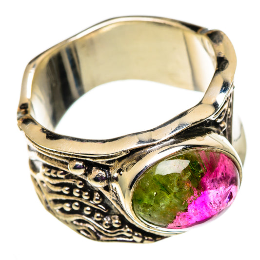 Watermelon Tourmaline Rings handcrafted by Ana Silver Co - RING100988