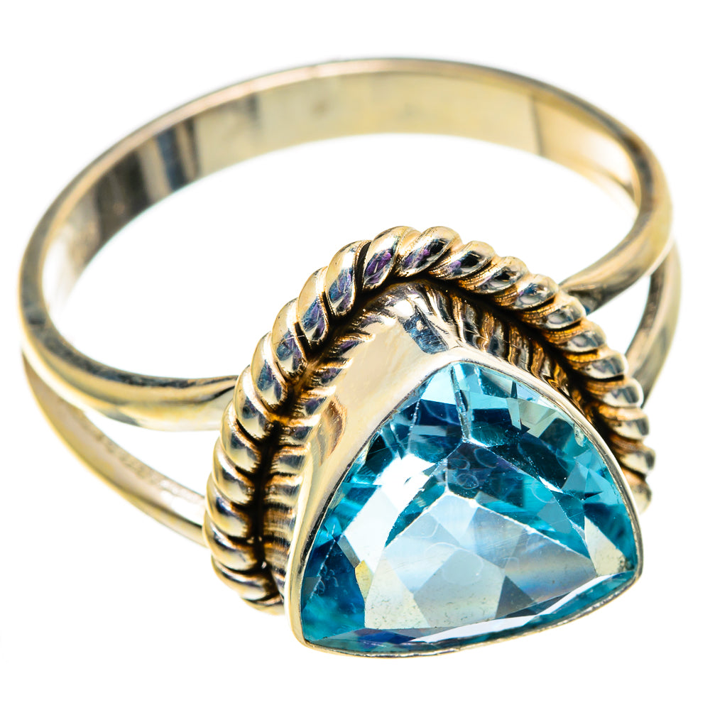 Blue Topaz Rings handcrafted by Ana Silver Co - RING100993