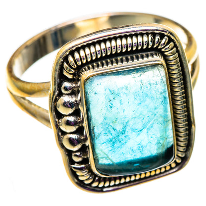 Blue Fluorite Rings handcrafted by Ana Silver Co - RING100994 - Photo 2