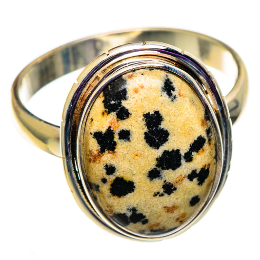 Dalmatian Jasper Rings handcrafted by Ana Silver Co - RING100999 - Photo 2