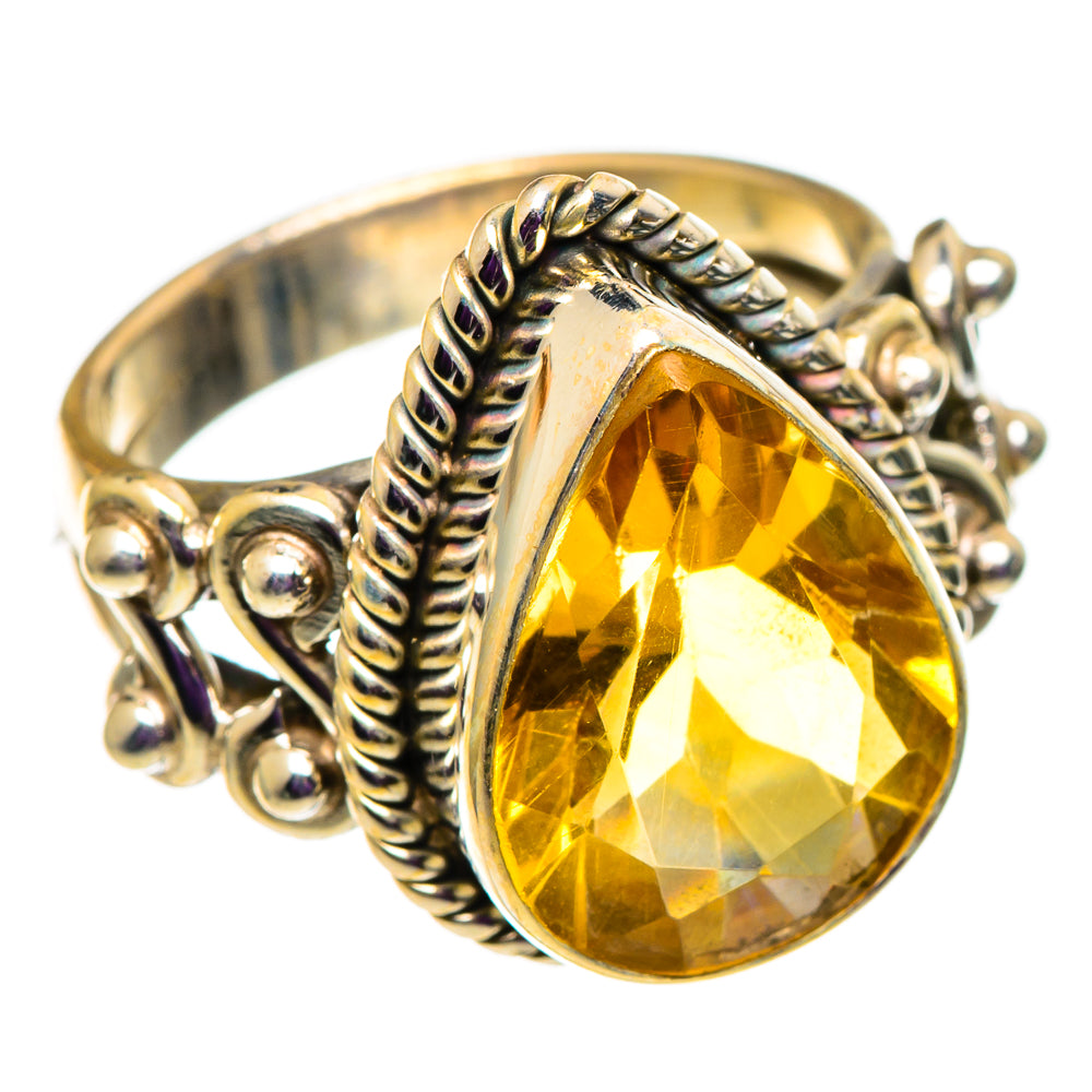 Citrine Rings handcrafted by Ana Silver Co - RING101003