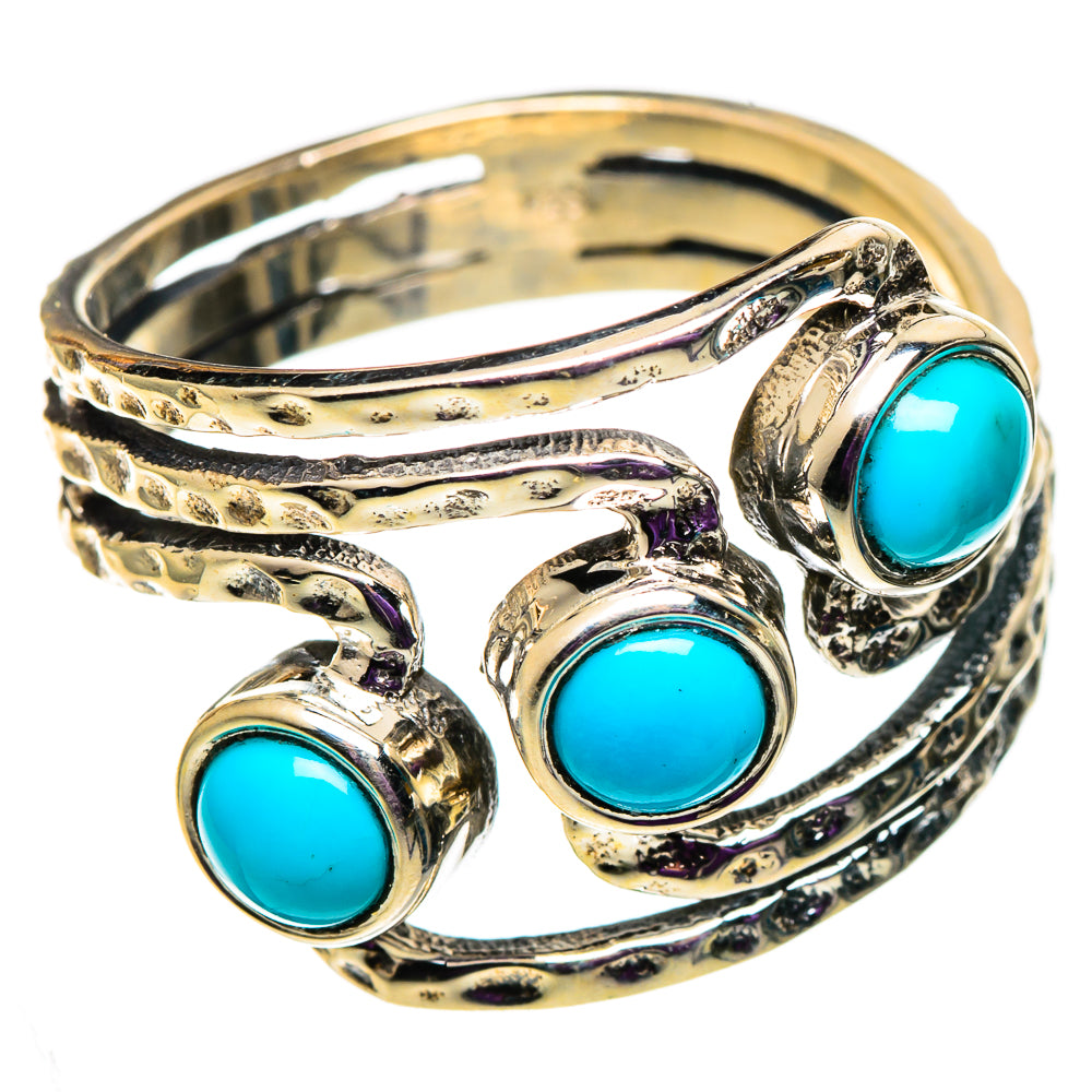 Sleeping Beauty Turquoise Rings handcrafted by Ana Silver Co - RING101016