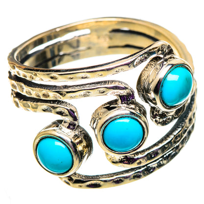 Sleeping Beauty Turquoise Rings handcrafted by Ana Silver Co - RING101016