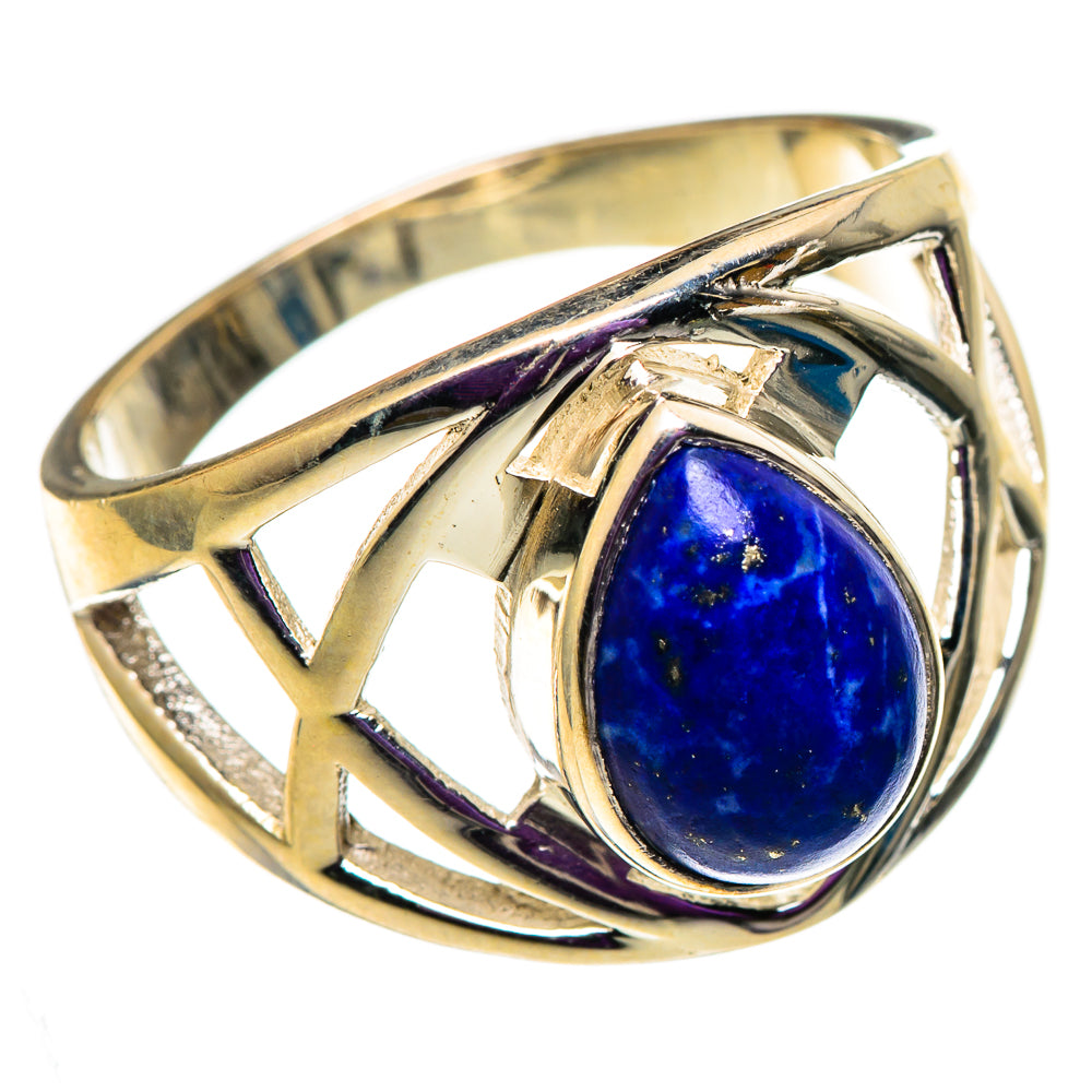 Lapis Lazuli Rings handcrafted by Ana Silver Co - RING101018 - Photo 2