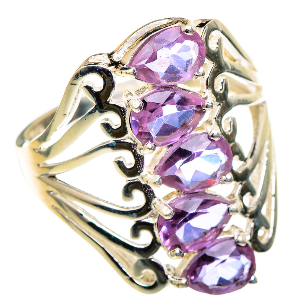 Color Change Alexandrite (lab.) Rings handcrafted by Ana Silver Co - RING101021