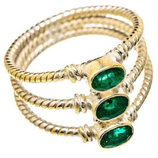Emerald Rings handcrafted by Ana Silver Co - RING101027