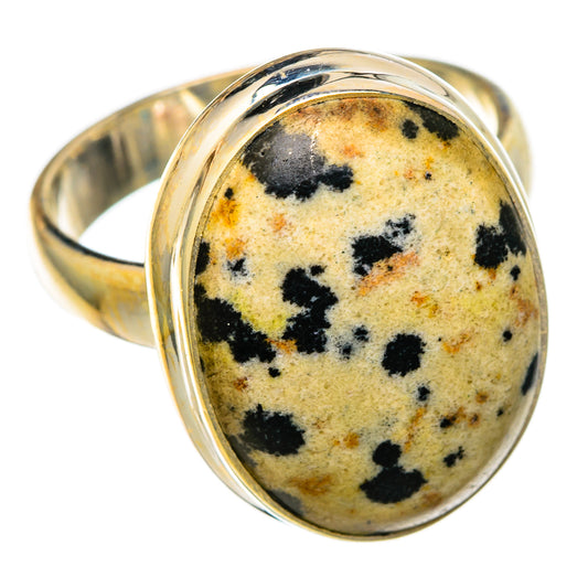 Dalmatian Jasper Rings handcrafted by Ana Silver Co - RING101030 - Photo 2