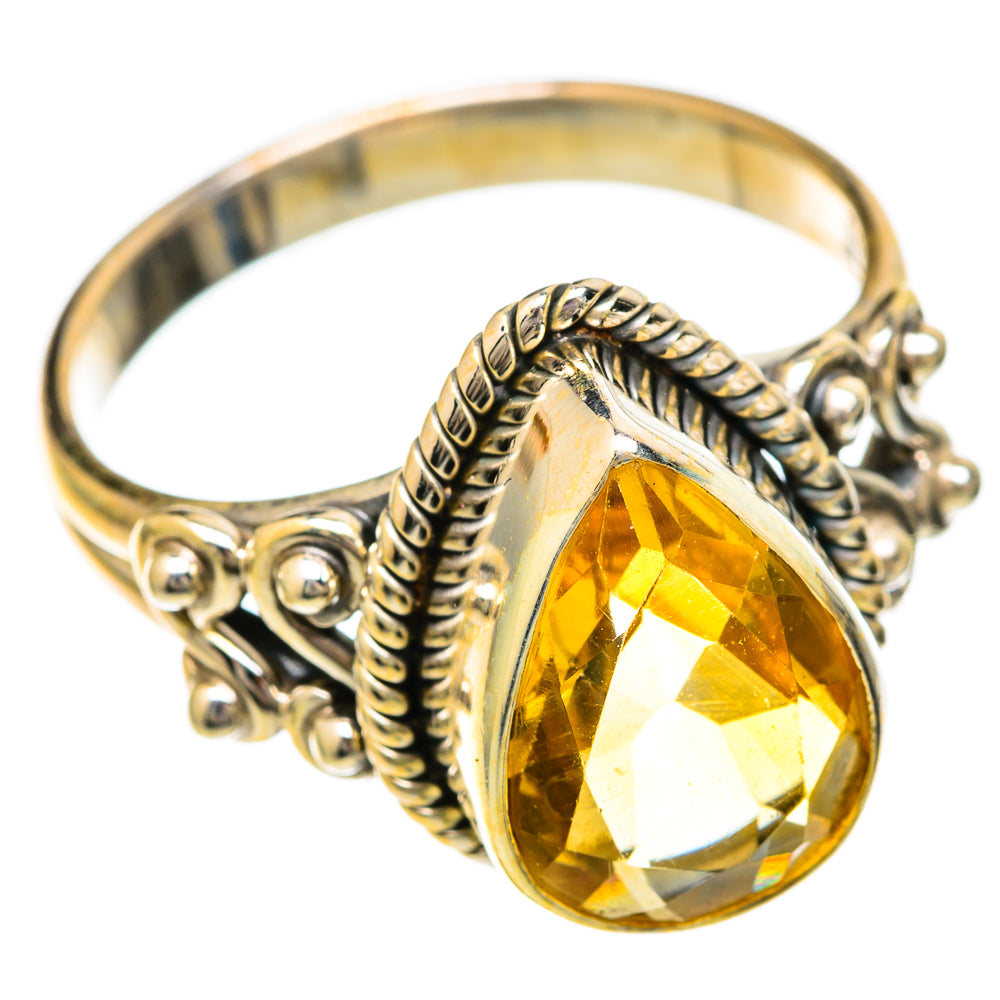 Citrine Rings handcrafted by Ana Silver Co - RING101033