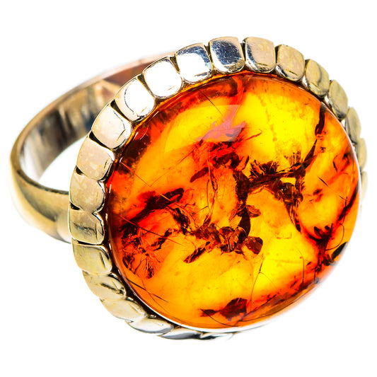 Baltic Amber Rings handcrafted by Ana Silver Co - RING101034