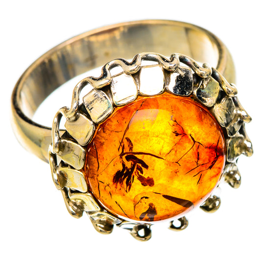 Baltic Amber Rings handcrafted by Ana Silver Co - RING101035