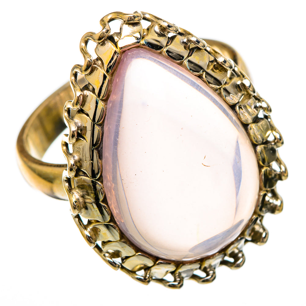 Rose Quartz Rings handcrafted by Ana Silver Co - RING101038 - Photo 2