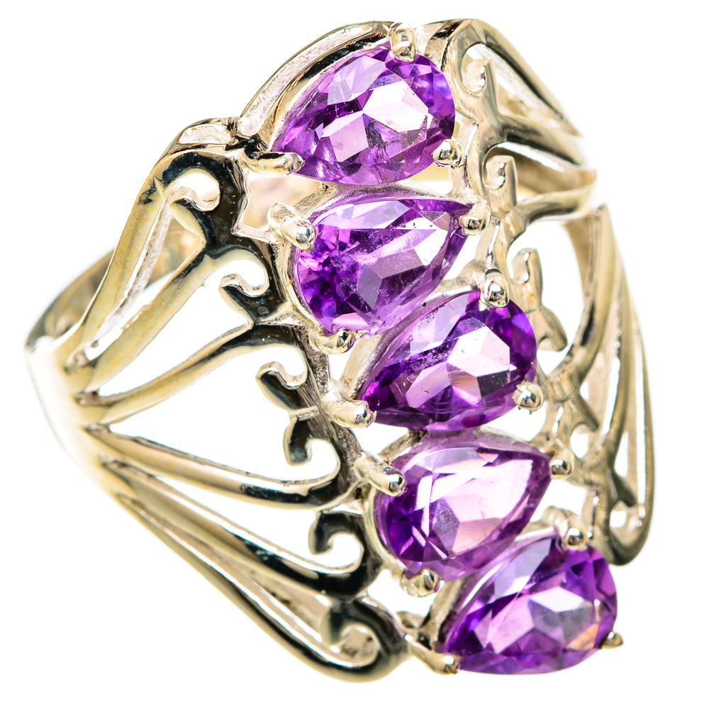 Amethyst Rings handcrafted by Ana Silver Co - RING101041