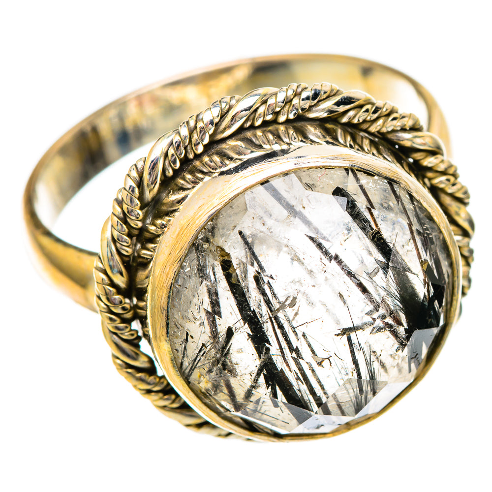 Tourmalinated Quartz Rings handcrafted by Ana Silver Co - RING101043
