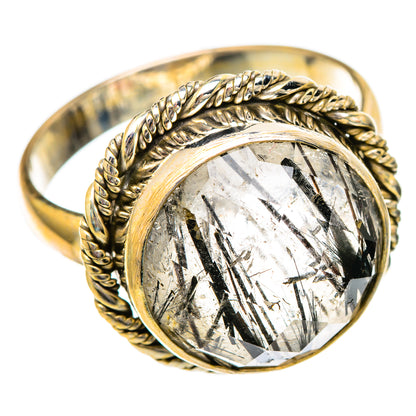 Tourmalinated Quartz Rings handcrafted by Ana Silver Co - RING101043