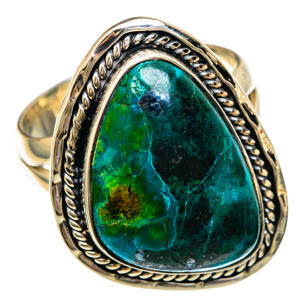 Chrysocolla Rings handcrafted by Ana Silver Co - RING101052