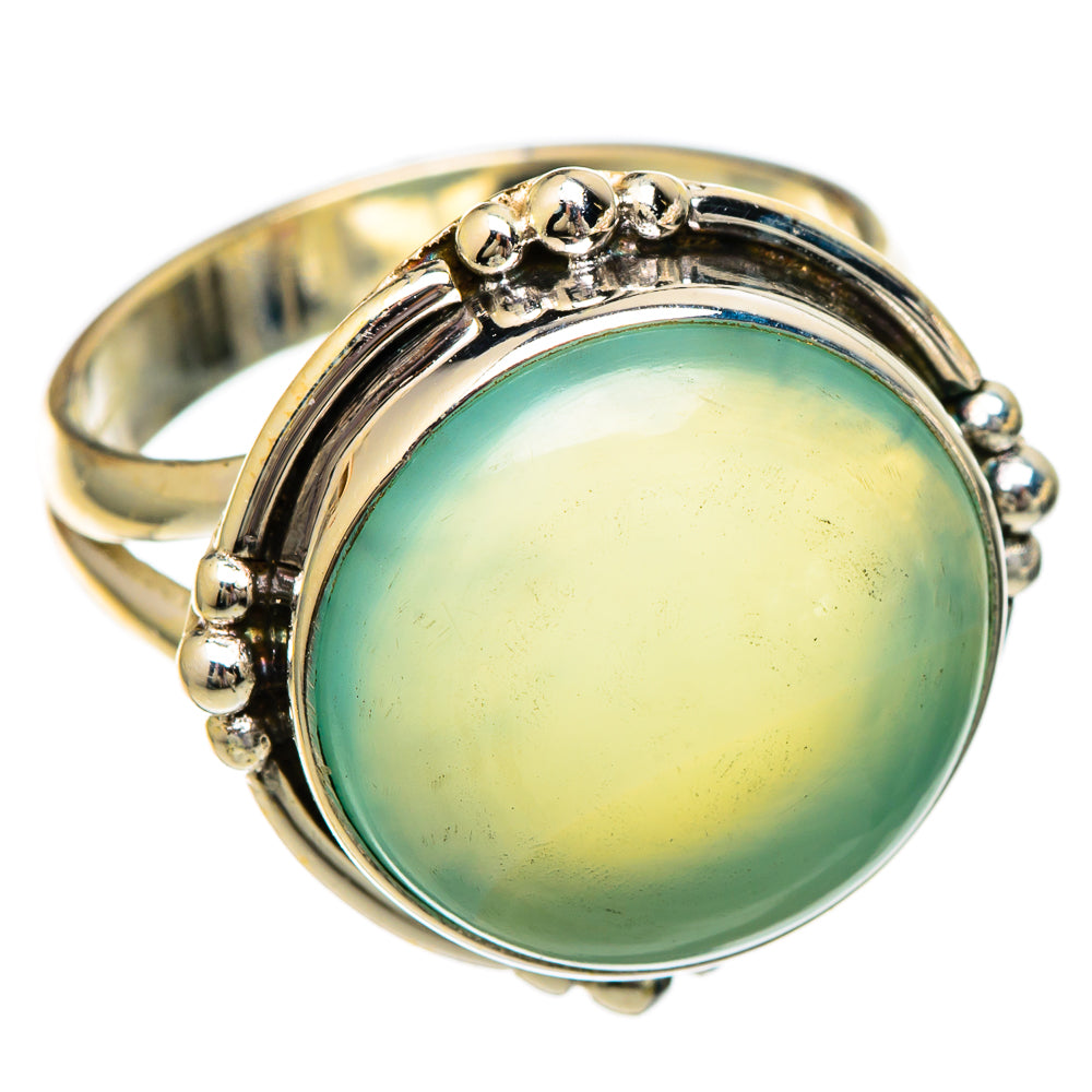 Aqua Chalcedony Rings handcrafted by Ana Silver Co - RING101054