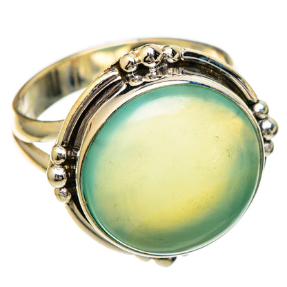 Aqua Chalcedony Rings handcrafted by Ana Silver Co - RING101054