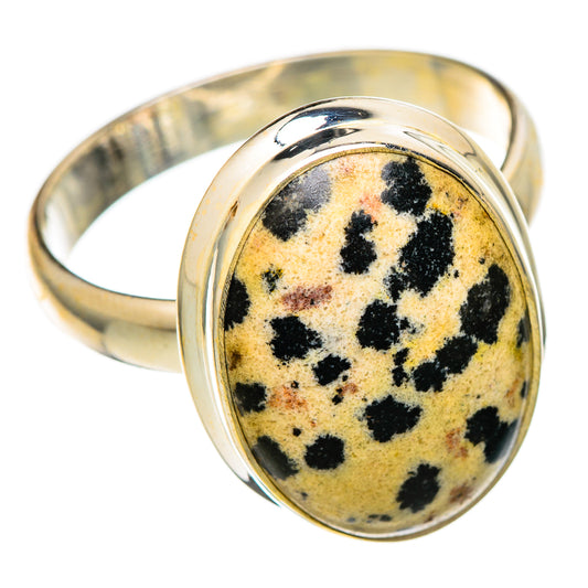 Dalmatian Jasper Rings handcrafted by Ana Silver Co - RING101060 - Photo 2