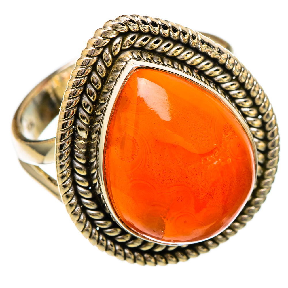 Carnelian Rings handcrafted by Ana Silver Co - RING101063
