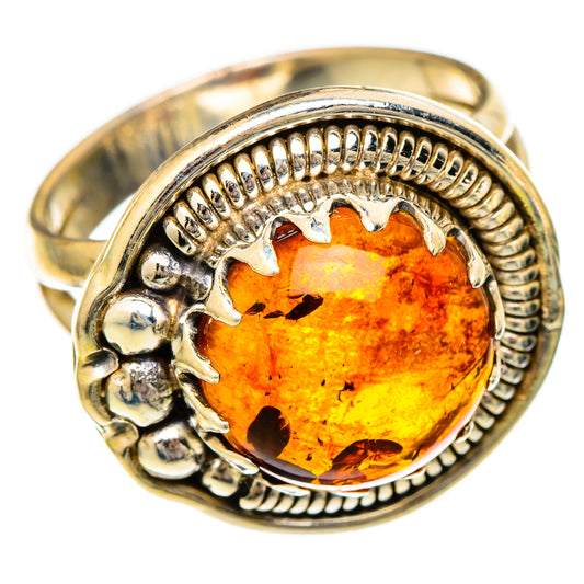 Baltic Amber Rings handcrafted by Ana Silver Co - RING101065