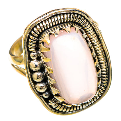 Rose Quartz Rings handcrafted by Ana Silver Co - RING101066