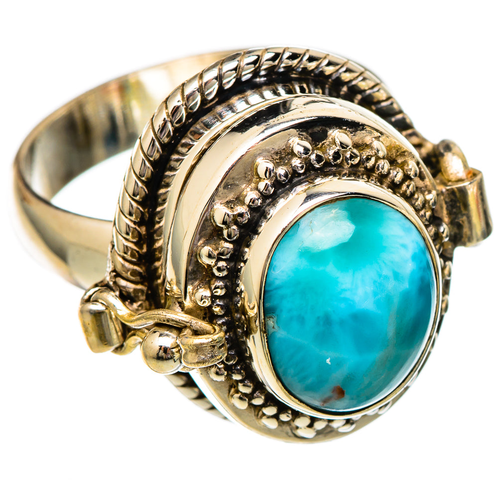 Larimar Rings handcrafted by Ana Silver Co - RING101081