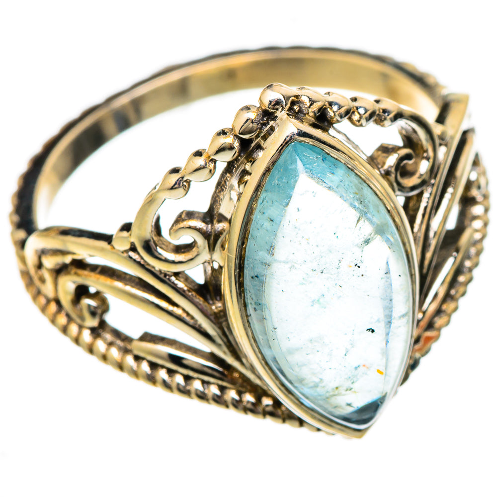 Aquamarine Rings handcrafted by Ana Silver Co - RING101082
