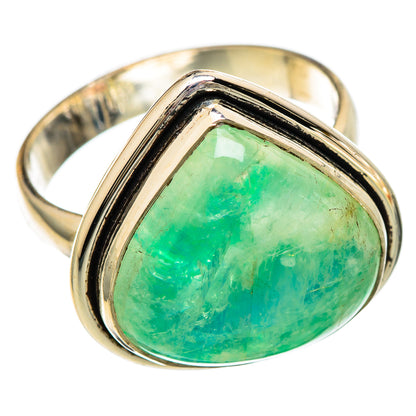 Green Moonstone Rings handcrafted by Ana Silver Co - RING101088