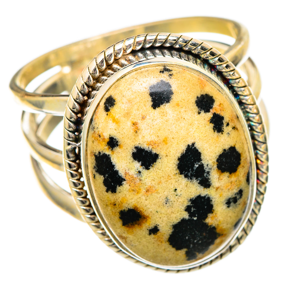 Dalmatian Jasper Rings handcrafted by Ana Silver Co - RING101090 - Photo 2