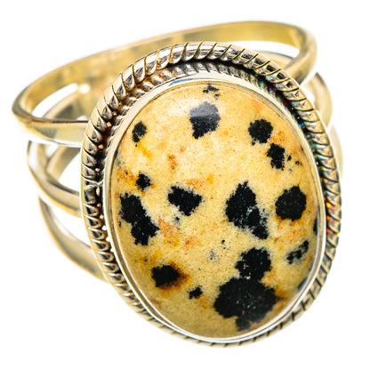 Dalmatian Jasper Rings handcrafted by Ana Silver Co - RING101090 - Photo 2