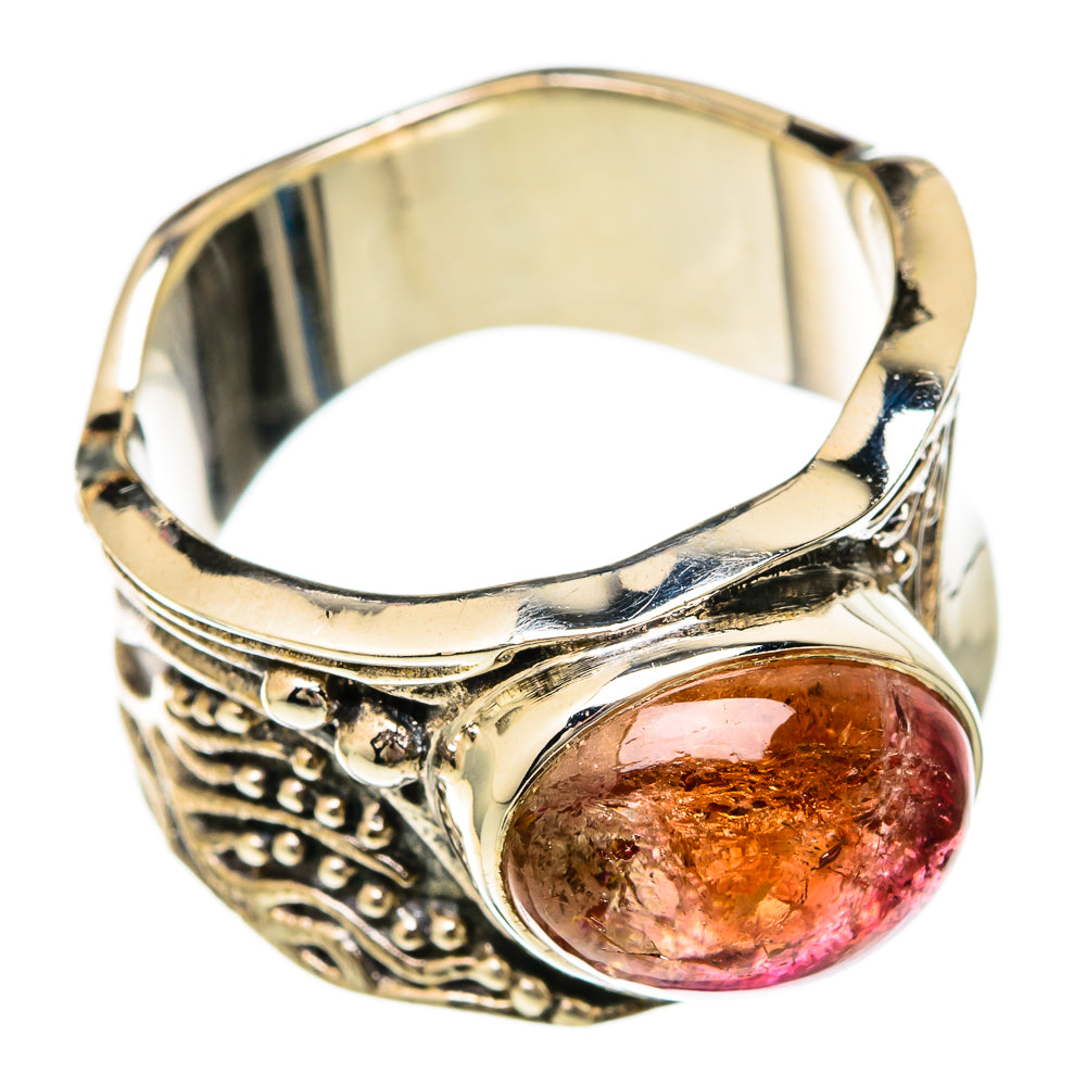 Pink Tourmaline Rings handcrafted by Ana Silver Co - RING101092