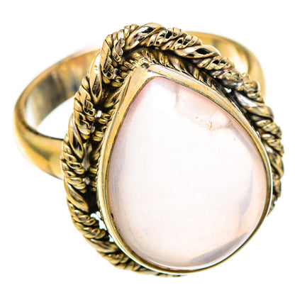 Rose Quartz Rings handcrafted by Ana Silver Co - RING101094