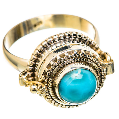 Larimar Rings handcrafted by Ana Silver Co - RING101106
