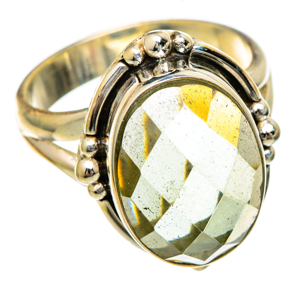 Green Amethyst Rings handcrafted by Ana Silver Co - RING101112