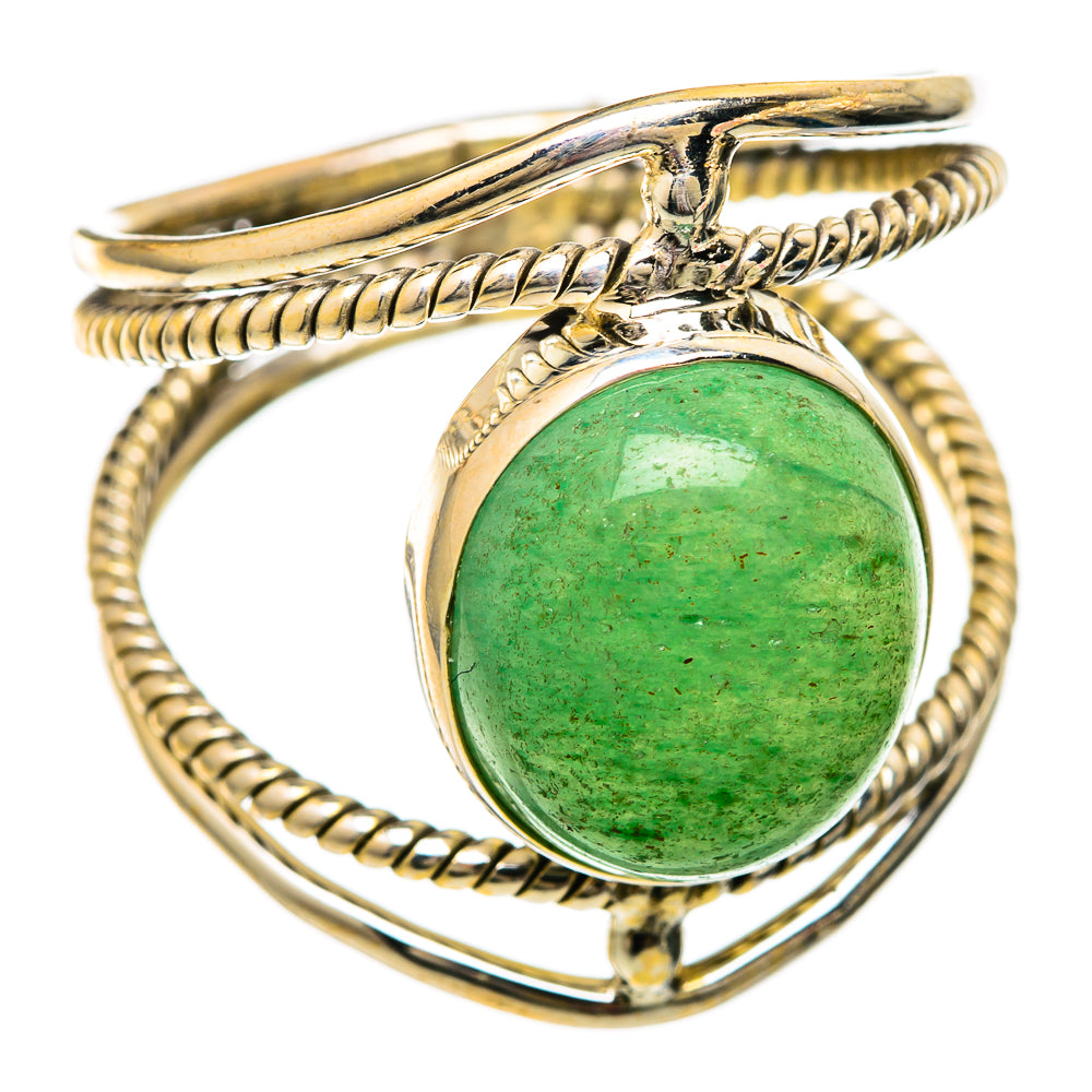 Green Aventurine Rings handcrafted by Ana Silver Co - RING101113