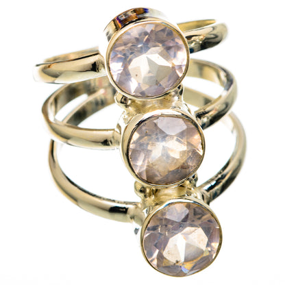 Rose Quartz Rings handcrafted by Ana Silver Co - RING101117